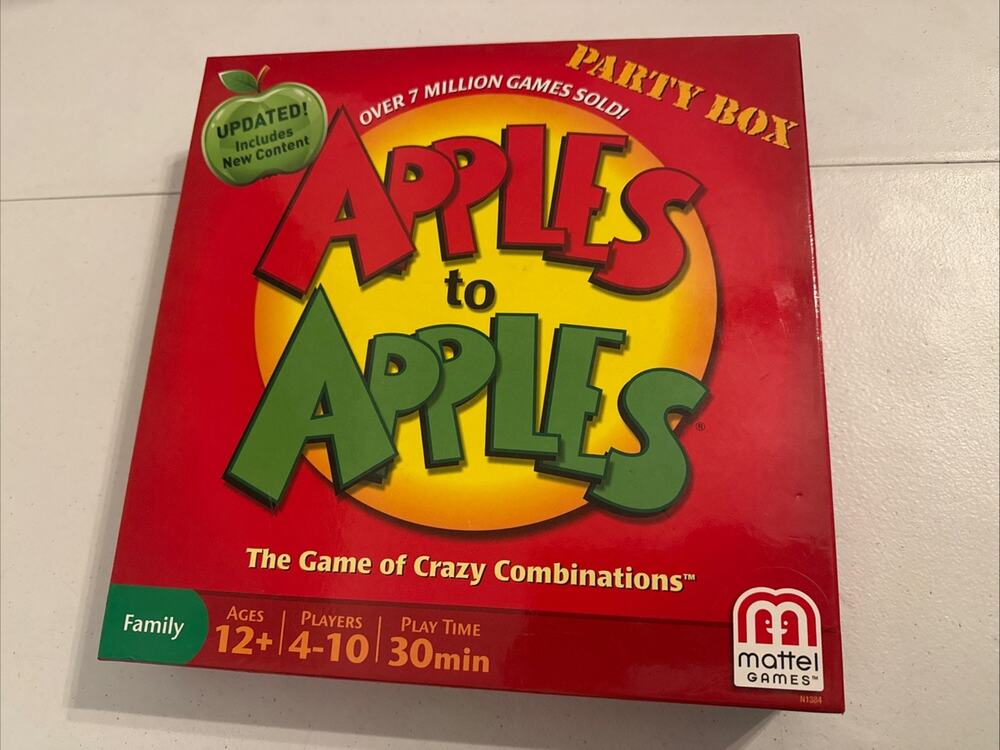 NEW/OPEN BOX Mattel Apples to Apples Party Box Party Game